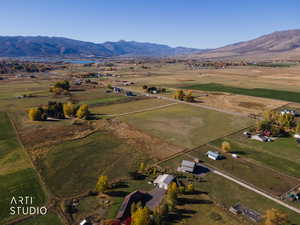 View of property location with rural landscape and a mountainous background