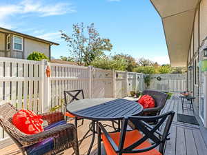 Private Fenced Patio