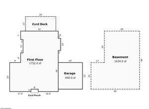 View of property floor plan from Davis County records.