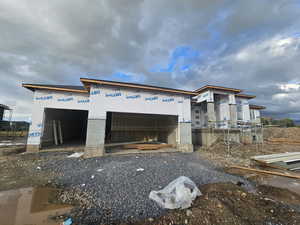 View of unfinished property