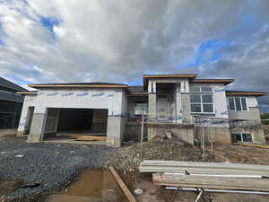 View of property in mid-construction