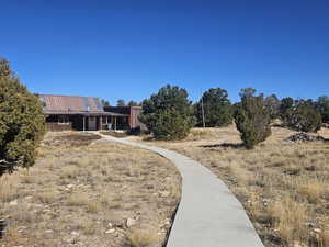 Sidewalk leading to the home from lookout!