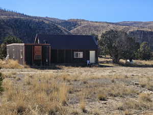 Front of home with mountain view