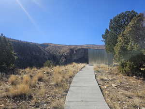 Beautiful Sidewalk Leading to Lookout & Covered Patio!
