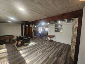 2nd Living Room with Wood Burning Stove & New Furnace