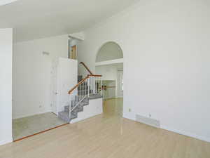 Open Entry with Vaulted Ceilings