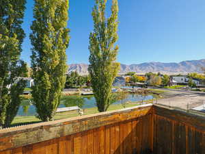 Lake & Mountain Views from Master Deck