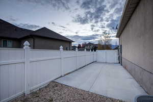 View of patio / terrace with a gate