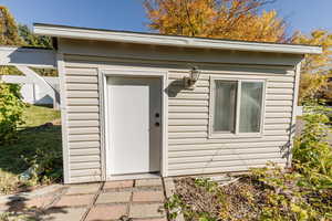 View of exterior entry