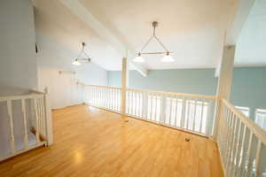 Unfurnished room featuring wood finished floors