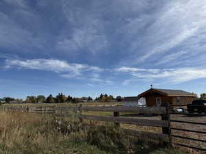 View of yard featuring a rural view