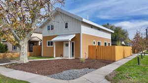 View of front of home featuring board and batten siding