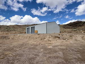 View of pole building