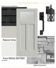 Collage of exterior design selections