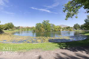 Water view featuring a mountain backdrop