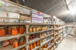 View of storage area