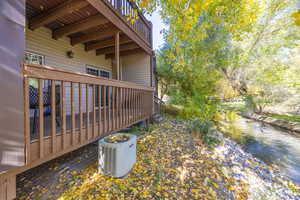 Deck with a water view
