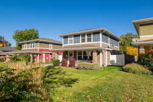 View of front of property featuring a porch