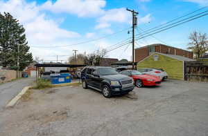 View of uncovered parking lot