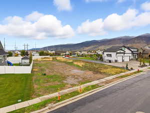Mountain view with nearby suburban area