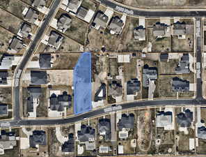 Aerial view of property's location featuring property boundaries highlighted