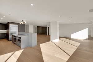 Open kitchen and living space
