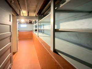 Hall featuring concrete flooring