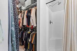 View of spacious closet