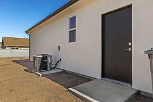 View of side of property with stucco siding