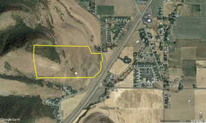 Aerial view of property's location