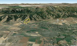 Aerial overview of property's location