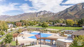 Drone / aerial view of mountains