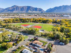 Bird's eye view of mountains & Parks