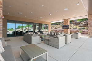 Clubhouse outdoor seating