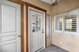 Condo entrance from private breezeway