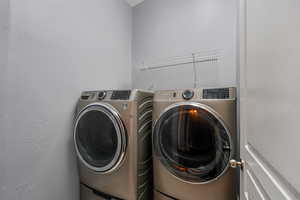 Laundry area with washer and dryer