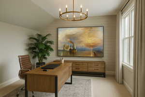 Game room on 4th floor that can be used as office. Has outdoor terrace. Example of floorplan; not actual home