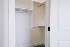 View of spacious closet