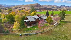 View of rural area with a mountainous background
