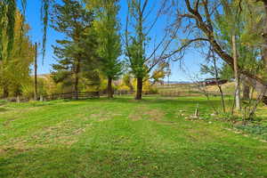 View of yard featuring a view of rural / pastoral area