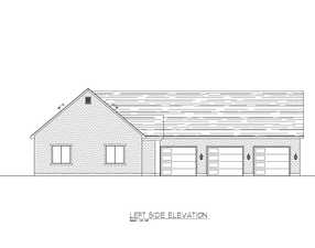 Conceptual ** Main House - Left Side Elevation