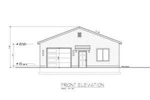 Conceptual ** Detached ADU - Front Elevation