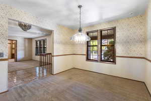 Formal dining room or home office off the kitchen