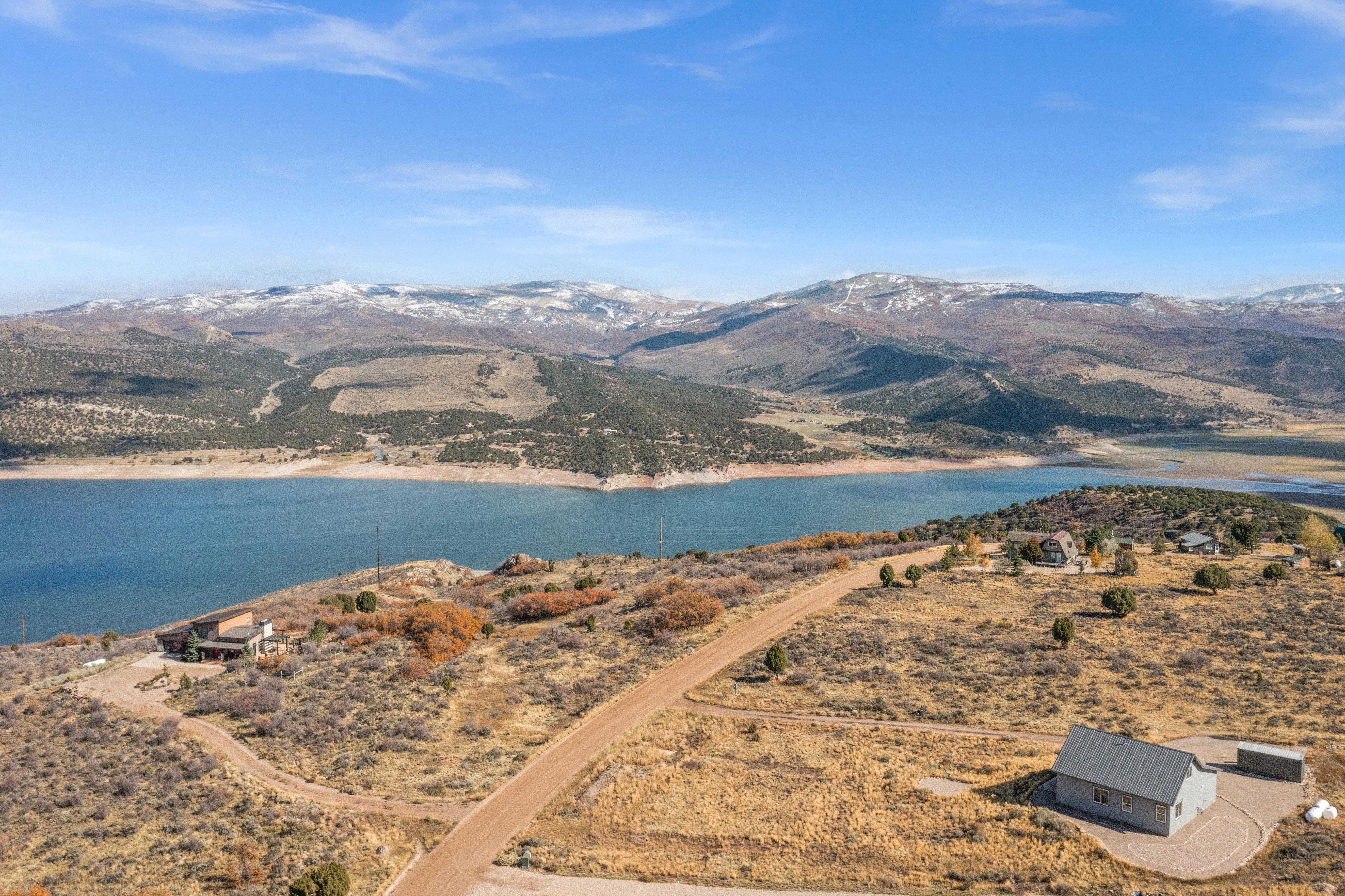 Water view with a mountain backdrop