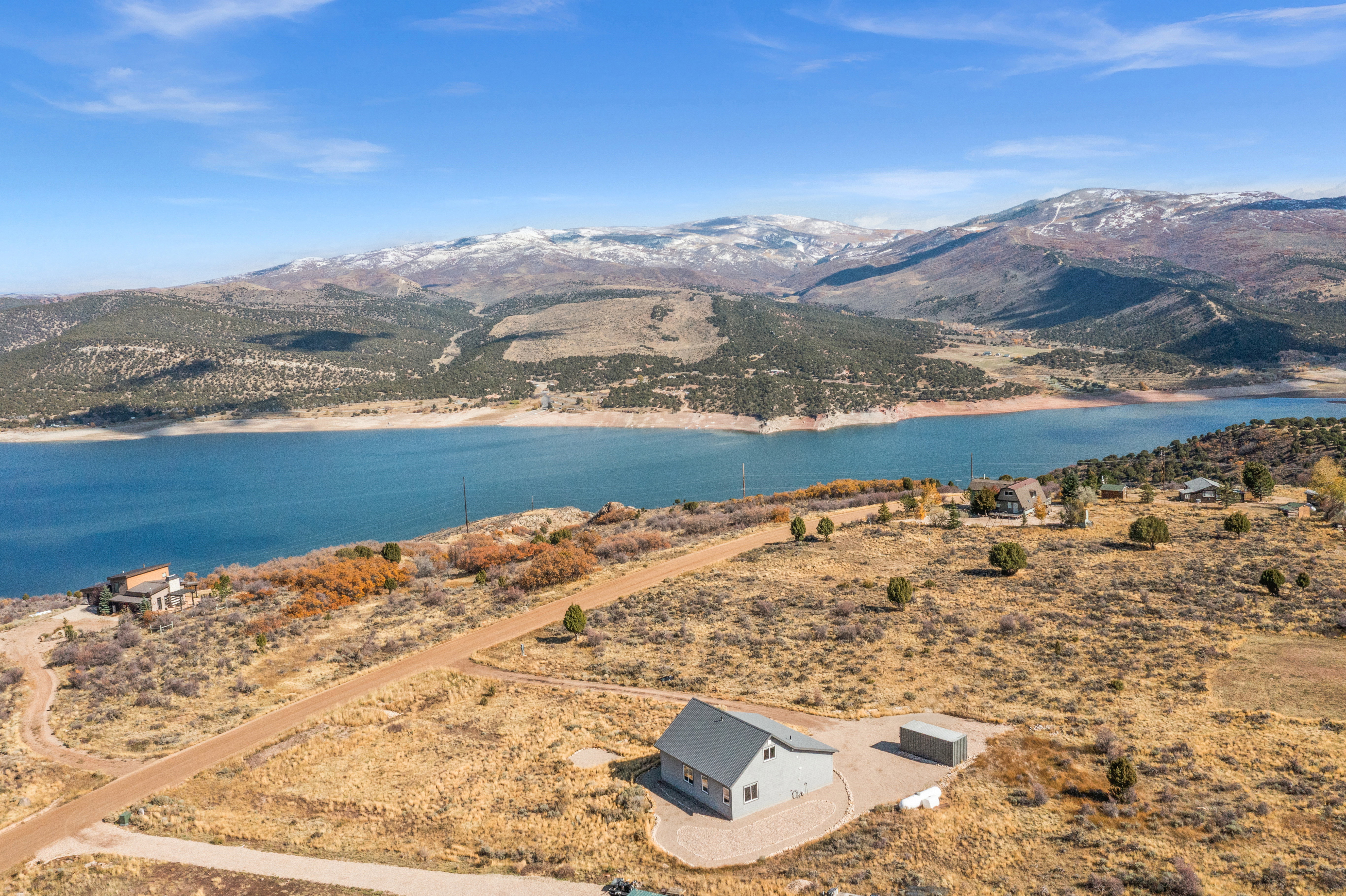 Water view featuring a mountainous background