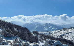 View of mountain background