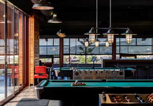 Playroom featuring a sauna