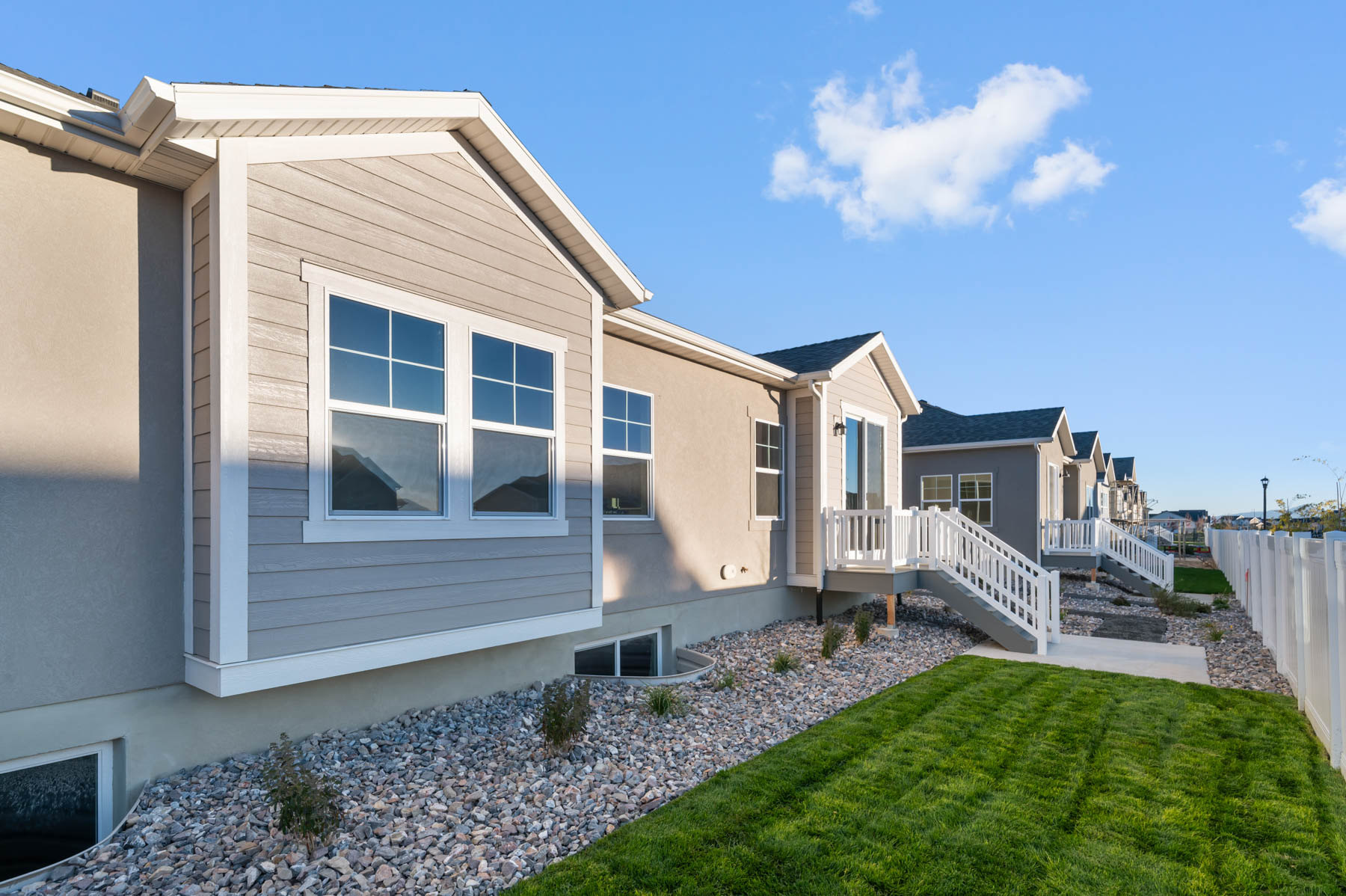 View of side of home with a residential view