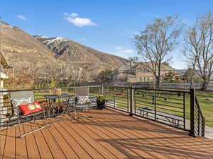 Mountain view from deck
