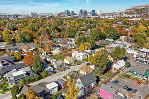 Bird's eye view of skyline